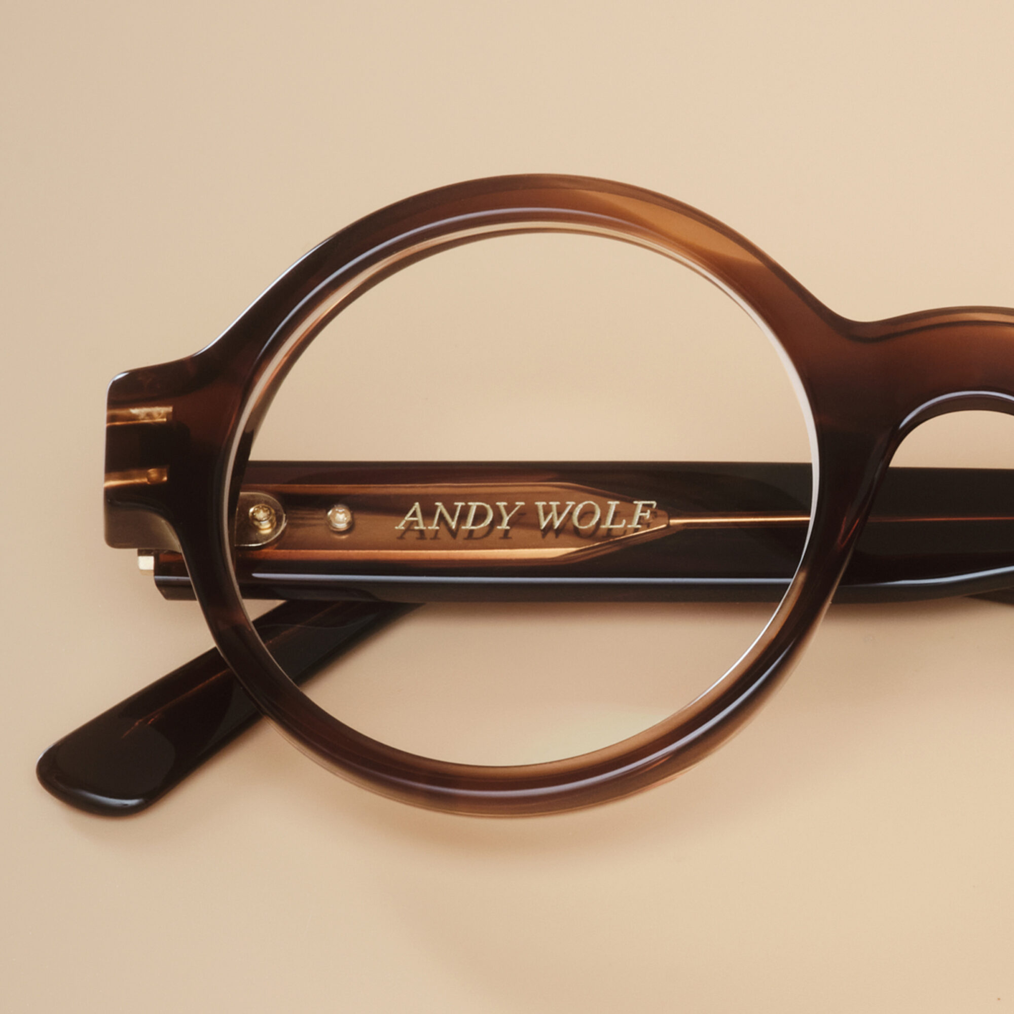 A detail shot of AW02 showing the exclusive AWearness gold Hotstamping option